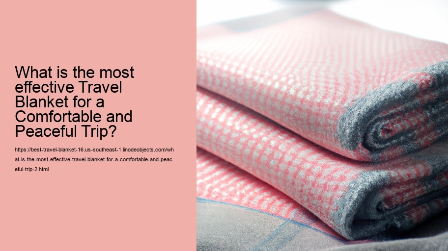 What is the most effective Travel Blanket for a Comfortable and Peaceful Trip?