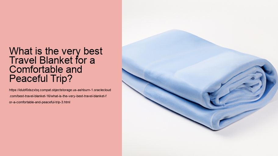What is the very best Travel Blanket for a Comfortable and Peaceful Trip?